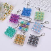 ins人気キーホルダー減圧おもちゃ PVC キーリング ストレス解消触感いい ハンドメイド雑貨 LF