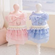 リボンパールペットドレス犬服猫服トイプードルチワワ