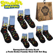 スポンジボブ The Krusty Krab Family Meal Bag クルーソックス 4P セット