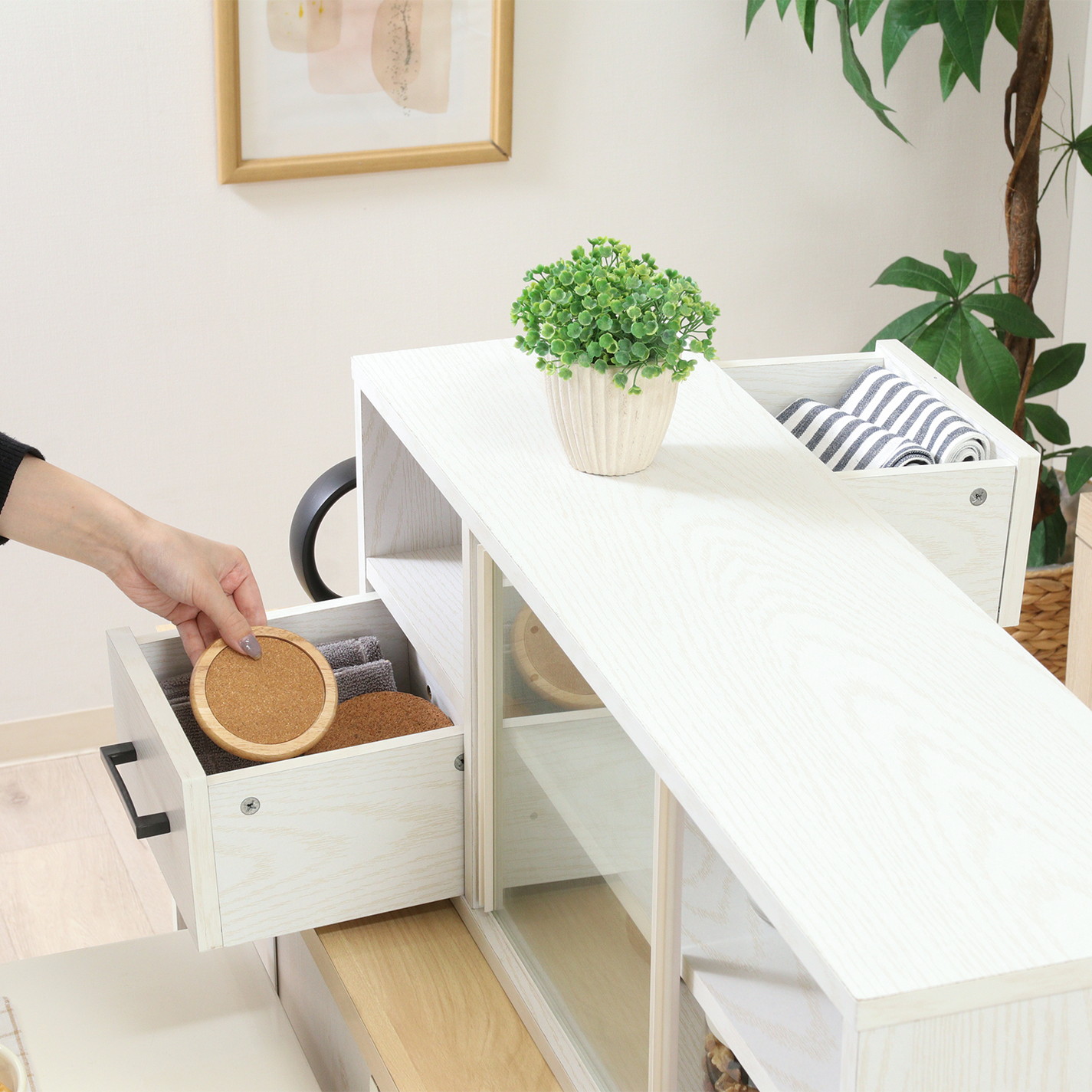 カウンター上収納ラック 80幅 オークWH カウンター上収納ラック 80幅 オークWH | 卸売・ 問屋・仕入れの専門