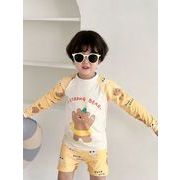 2026夏 キッズ水着 長袖 ラッシュガード 速乾 UV対策 セパレート 男の子 スイムウェア