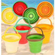 子供用おもちゃバケツ 折りたたみ収納 砂遊びおもちゃ 夏用おもちゃ