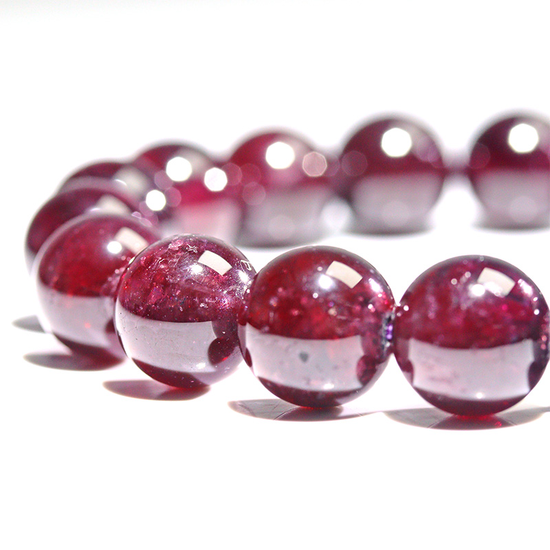 約11mm ロードライトガーネット ブレスレットRhodolite Garnet 薔薇