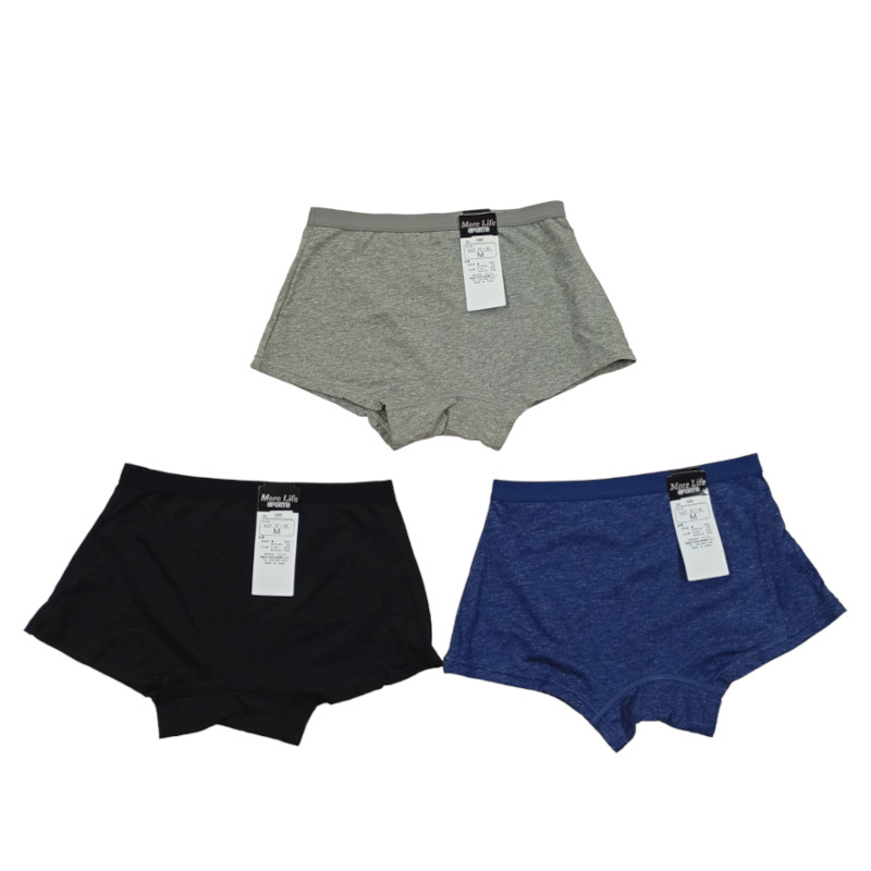 【処分品・特価品】ベア天竺杢ボクサーパンツ10枚込み　 M、L、LL