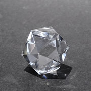 天然水晶 二十面体 ブラジル産 山梨伝統技術士作【一点物】水晶 手研磨 伝統技術 天然石 パワーストーン