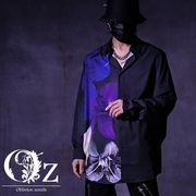 【切替リリーフシャツ】メンズ 長袖 モード バイカラー ワイド 秋服 新作 2026