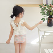 キッズ 水着 夏物 セパレート 可愛い フリル ビキニ スイムウェア 女の子 速乾