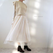 □SALE□チュール　プリーツ　スカート(32478)