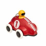 頭を押すと走り出す木製のレーシングカー！ ”BRIO（ブリオ）”プッシュ&ゴー・レーサーカー