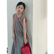 子供服　100-160cm　キッズワンピース　ガールズ　春夏　韓国キッズ服