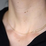 サージカルステンレスネックレス　アクセサリー　デザイン　金属アレルギー対応　18kコーティング