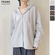 【2026新作】チェックフーディーシャツ