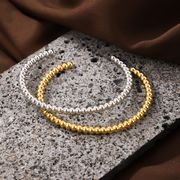 シンプル バングル ブレスレットチェーン　ステンレスブレスレットSUS316L 2026年7月新作