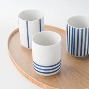 晋山窯ヤマツ STRIPE B (ボーダー)[美濃焼]