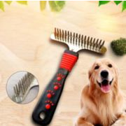 犬ブラシ  抜け毛取りコーム マッサージコーム  ペットクリーニングコーム ペット用ノミ取りコーム