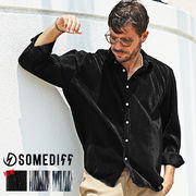 【プリーツ長袖シャツ】SOMEDIFF メンズ シャツ 長袖 新作 2026 即日出荷