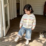 韓国風　子供セーター　ニット　 重ね着　セーター　春秋物