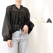 □SALE□シアーポプリン　ギャザーブルゾン(33265)