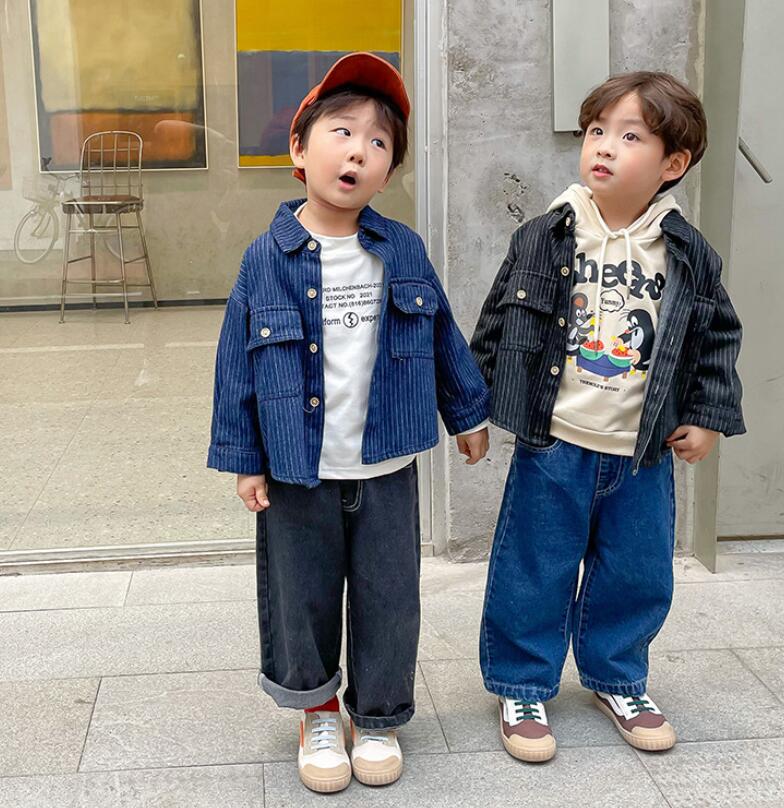 子供服 春と秋  韓国風 　男の子コートキッズ トップス カウボーイコート ★90-140