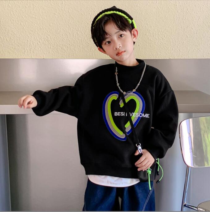 春秋 男の子  パーカートップス パーカー 子供服 キッズ服 おしゃれ★裏毛付き 110-170