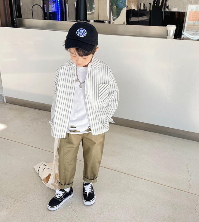 子供服春秋服★男の子シャツ★ファッションシャツ子供春服★潮流子供春服★90-140