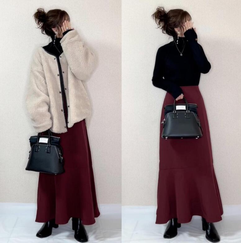 バックスリット　マーメイドスカート　春新作　ファション