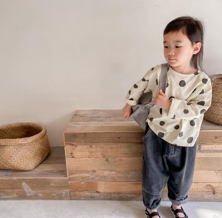 子供服春秋服★女の子Tシャツ★ファッションTシャツ子供春服★韓国風子供春服★80-130