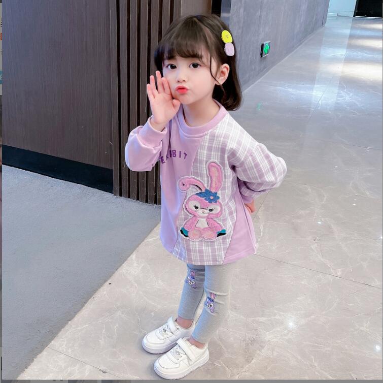 子供服春秋服★女の子パーカー+パンツ★ファッション2点セット子供春服★韓国風子供春服★80-130