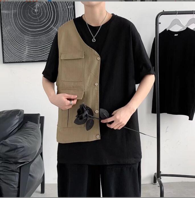 韓国風  Tシャツ　半袖Tシャツ　夏の新しい　スポーツウェア　ファッションTシャツ★M-2X