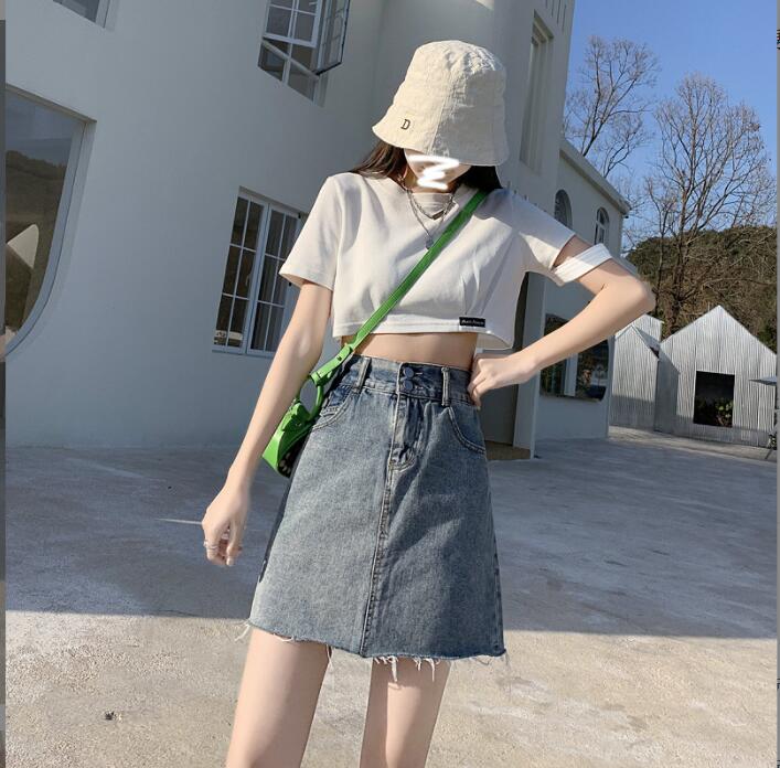 韓国風　レディース　デニム短スカート　新しい夏　カジュアル　ファッションスカート★XS-X