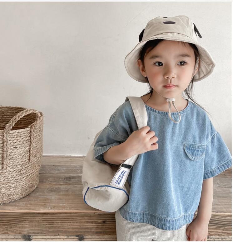 子供服夏服★女の子半袖Tシャツ★ファッションTシャツ子供服★韓国風子供夏服★80-130