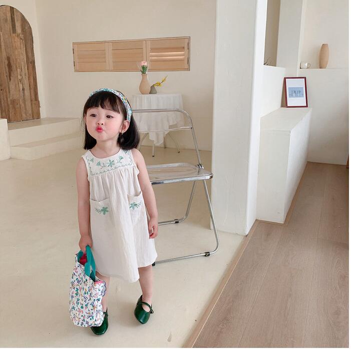 子供服夏服★女の子タンクドレス★ファッションドレス子供服★韓国風子供夏服★80-130