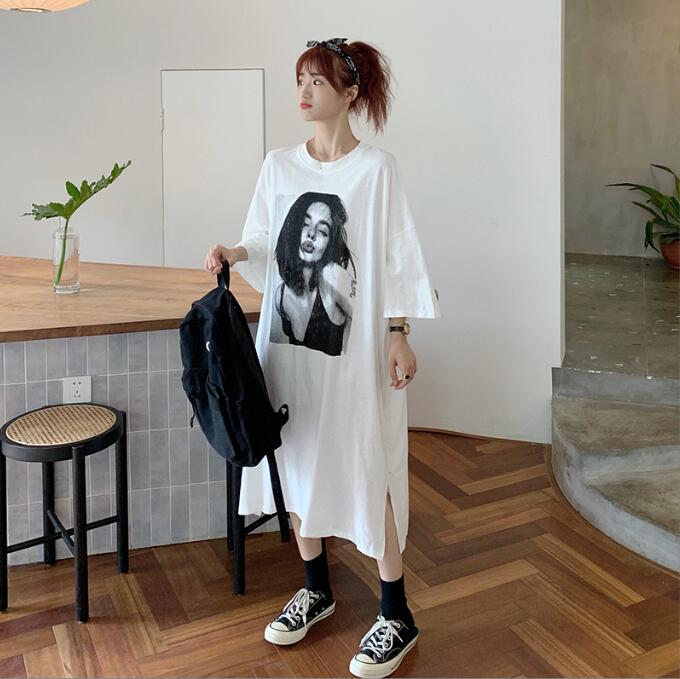 韓国風　レディース　半袖ドレス　夏新しい，気質，ファッションドレス　★F