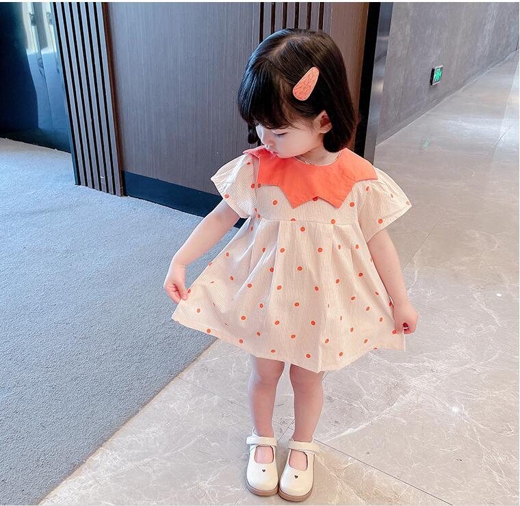 子供服夏服★女の子半袖ドレス★ファッションドレス★韓国風子供夏服★80-130