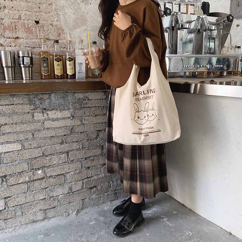 新型ズック　可愛いプレゼント　キャンパス　ショルダーバッグ　女