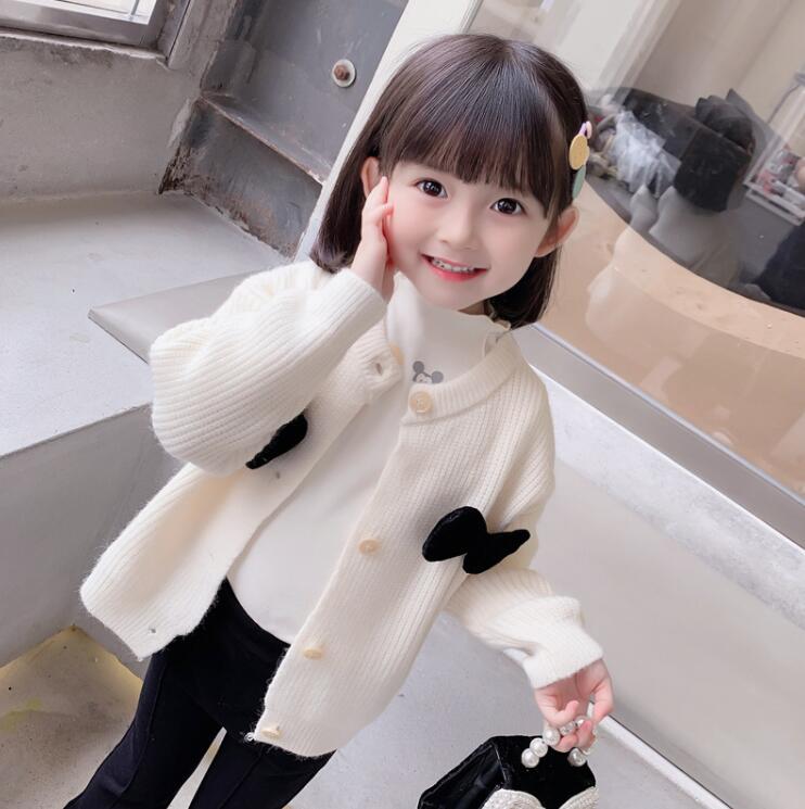 秋冬女の子コート、ニットカーディガン、かわいいセーター、子供服、子供服、新作ファッション★80-130