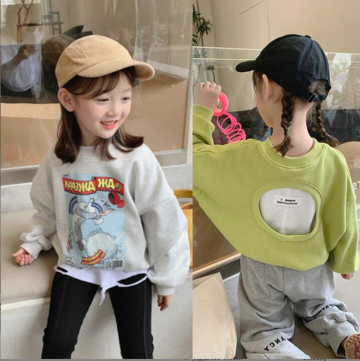 春秋ファッション★子供Tシャツ★子供長袖Tシャツ★可愛いオールマッチ★90-130