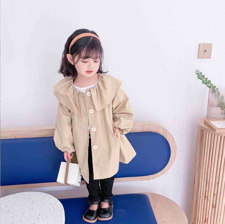 春秋新作 女の子 韓国風ウインドブレーカ  子供服 ファッションコート キッズ服 ★80-130