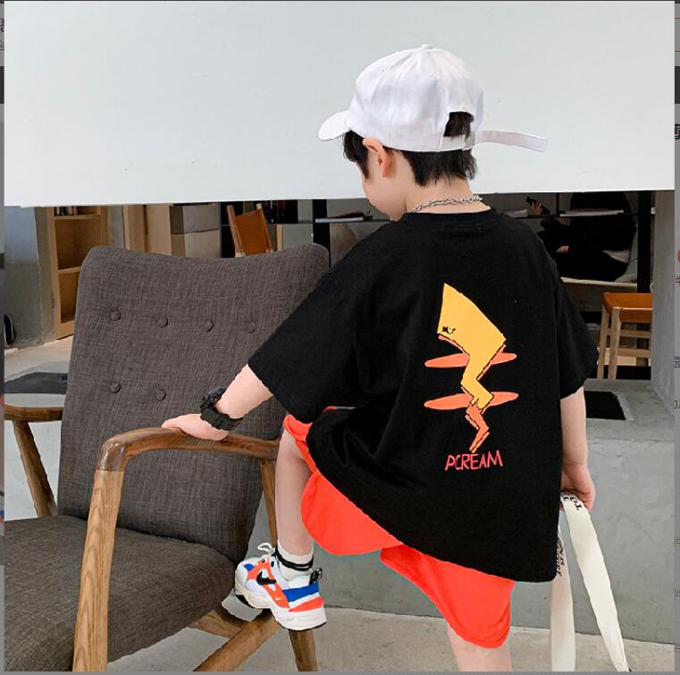 子供服夏服★男の子半袖Tシャツ★ファッショ半袖Tシャツ子供夏服★潮流子供夏服★110-160