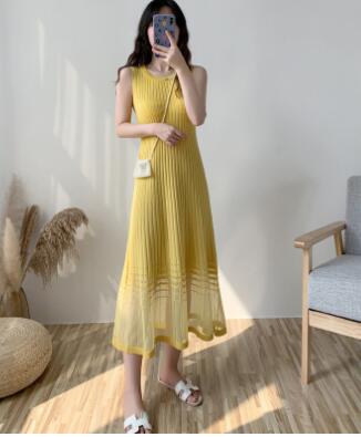 ワンピース　サンドレス　レディース　ロングスカート　夏　韓国風