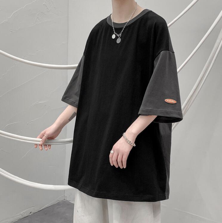 韓国風  Tシャツ　メンズ半袖Tシャツ　　　春夏　　ファッション半袖★M-3X