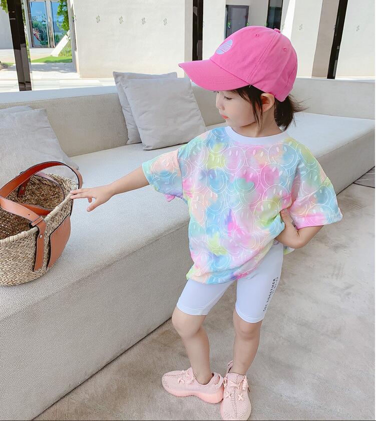 子供服夏服★女の子半袖Tシャツ★ファッションTシャツ子供夏服★韓国風子供夏服★90-140