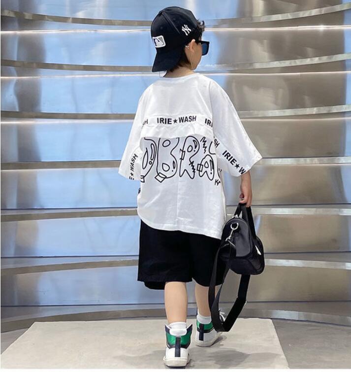 子供服夏服★男の子半袖Tシャツ★ファッショ半袖Tシャツ子供夏服★韓国風子供夏服★110-160