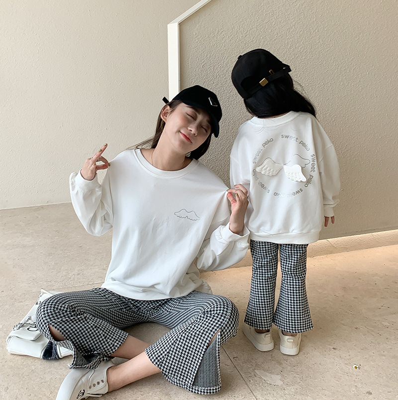 新作親子お揃い★パーカー★ファッションパーカー★韓国風子供服 ベビー服 　春秋　親子服　可愛
