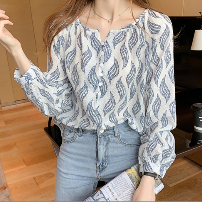 韓国風　レディース　長袖シャツ　新しい春，気質，ファッションTシャツ　★S-2X