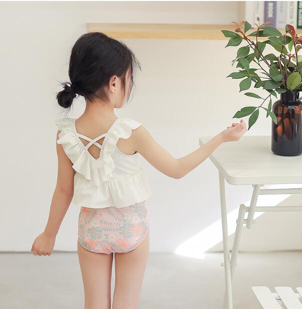 韓国風子供水着 キッズ 女の子 ビキニ セパレート ガールズ ビキニセット uvカット 海  こども 小学生