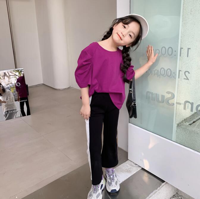 子供服夏服★女の子半袖Tシャツ★ファッションTシャツ子供服★韓国風子供夏服★90-150