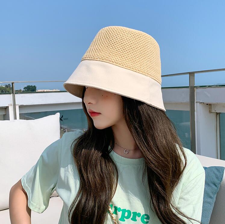 夏レディース帽子★薄い漁師の帽子★日焼け止め、日よけ帽★ファッションハット★紫外線対策