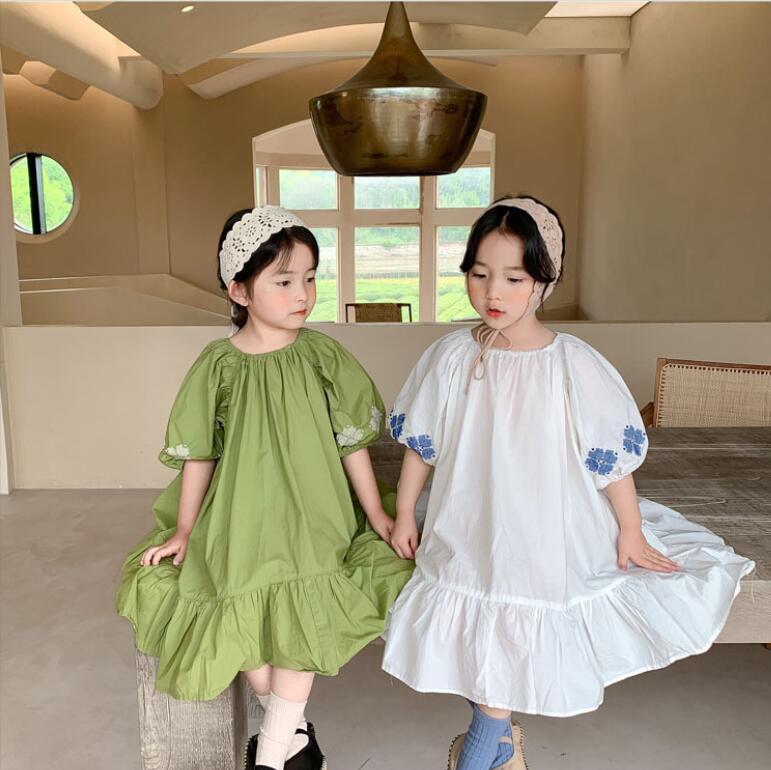 子供服夏服★女の子半袖ドレス★ファッションドレス★韓国風子供夏服★90-130