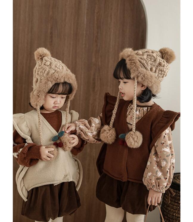 春と秋男子と女子ベスト 　トップス  可愛い 子供服   赤ちゃん   おしゃれかわいいベスト★80-140